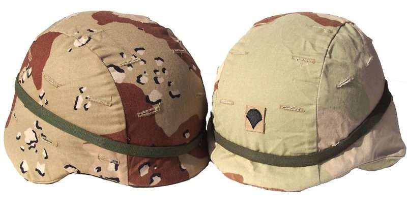 The modern PASGT helmet and helmet cover scheme.