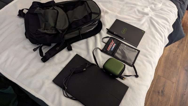 Author Travis Pike packing his Vertx Ready Pack