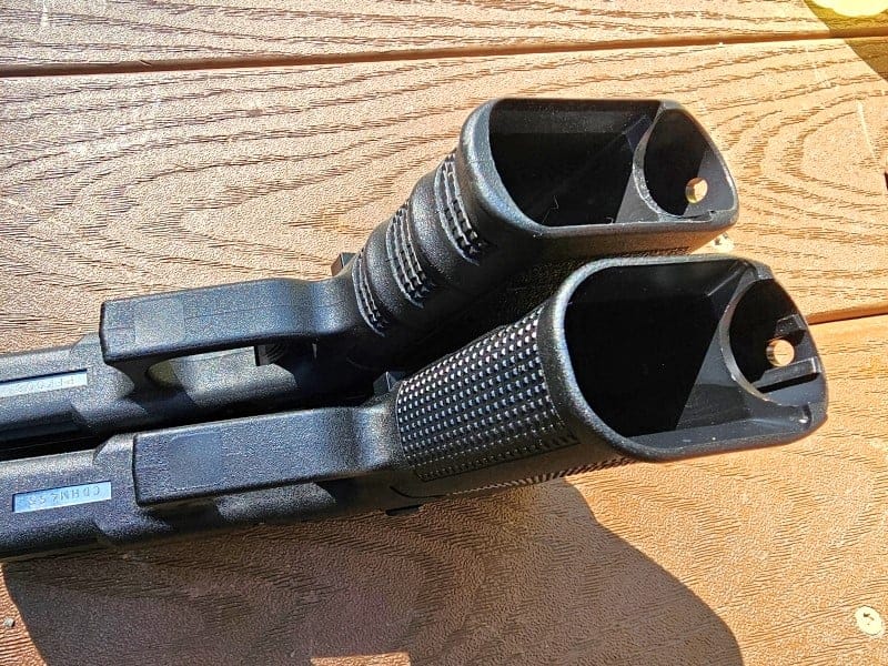 Mag wells of Gen 3 and 5 Glock 19s.