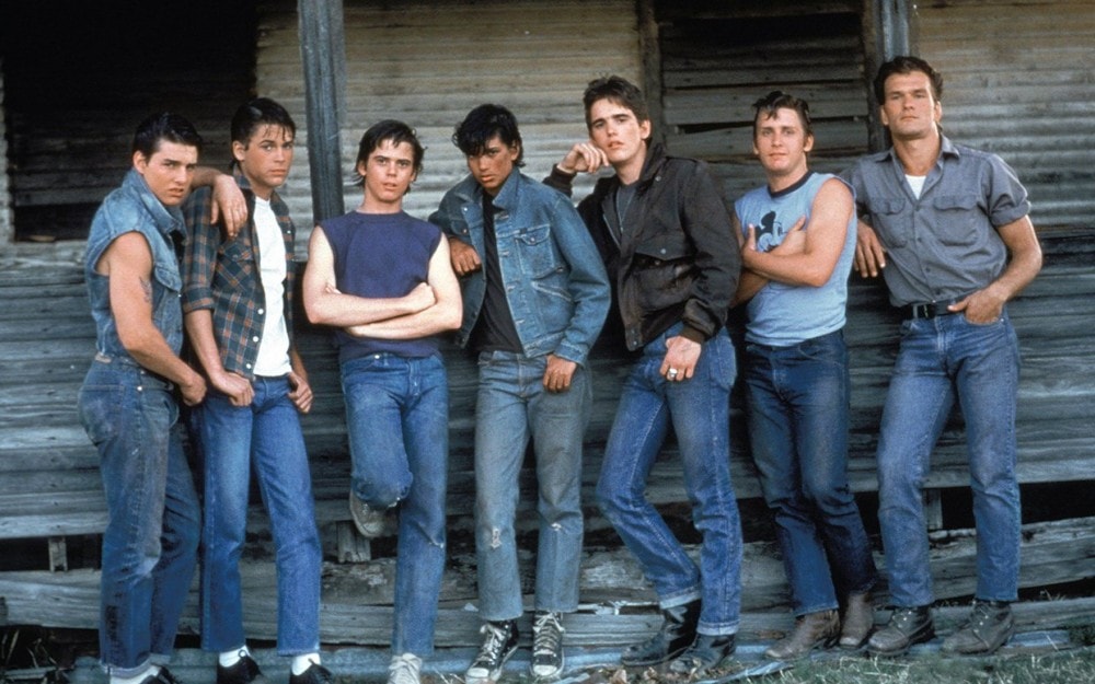 Cast from The Outsiders.