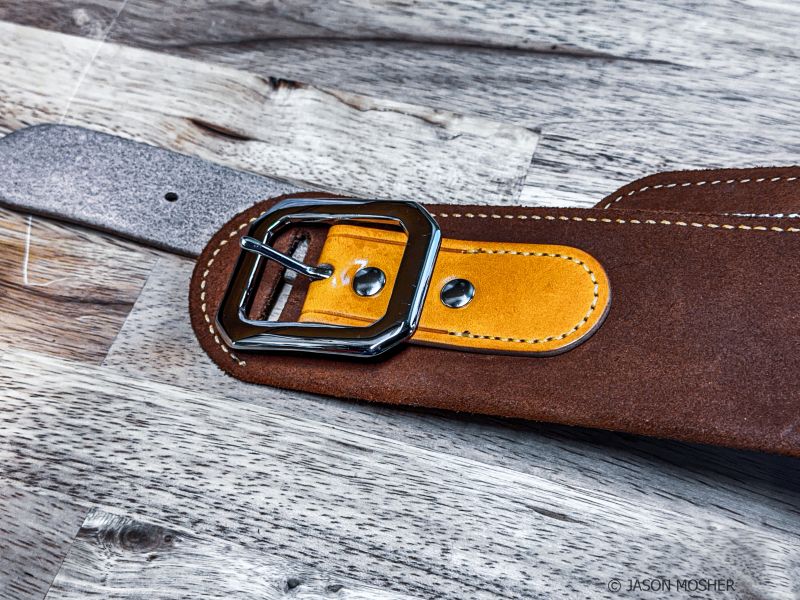Galco leather gun belt.