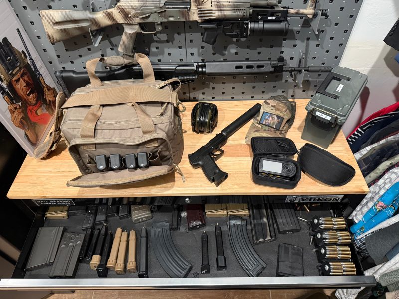 Gun Closet Ideas Packing for a trip to the range is a breeze. Everything I am shopping for is within arm's reach.