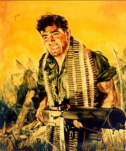 Illustration of Basilone