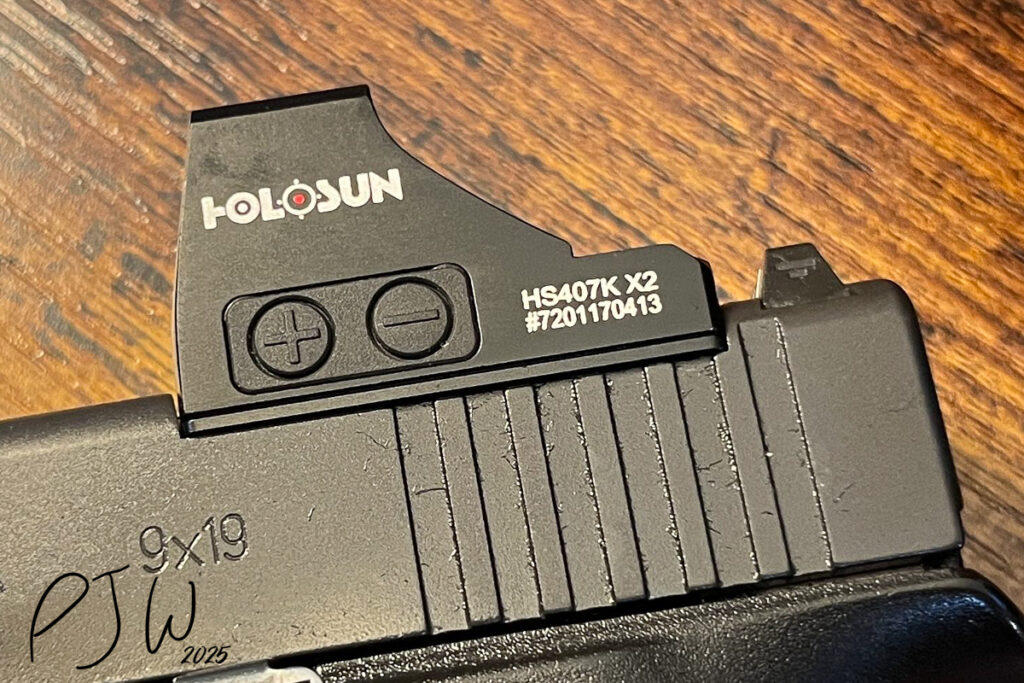 Glock 43x MOS with Holosun 407k and Adapter Plate 