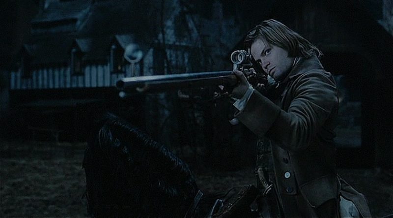 brom van brunt prepares to fire his scoped brown bess musket