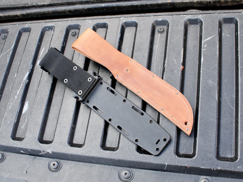 The back of the sheaths. The difference in the two styles is all about adaptability. 