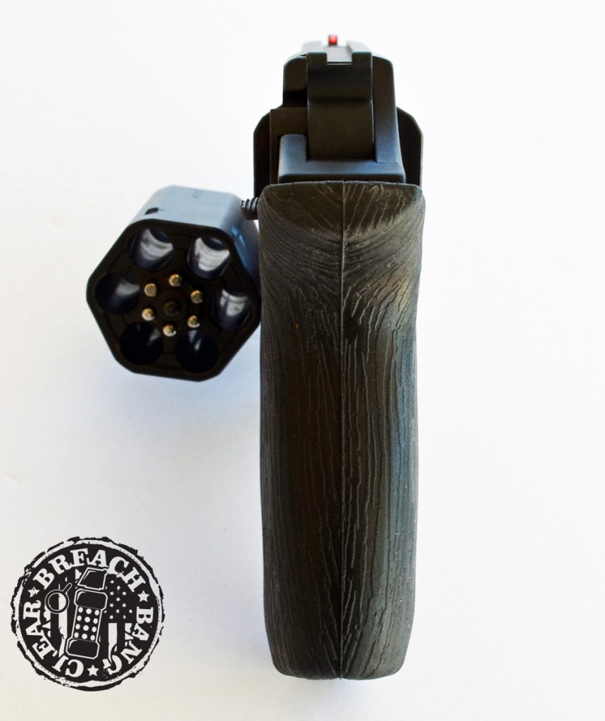 Sexy rear of the Chiappa Rhino 200DS model, in .357 Magnum