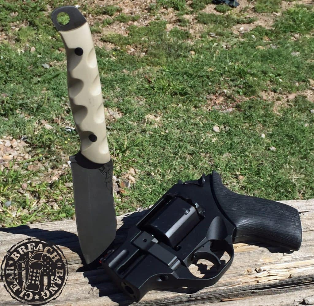 Chiappa Rhino bottom barrel rhino with half face blade fixed blade. 