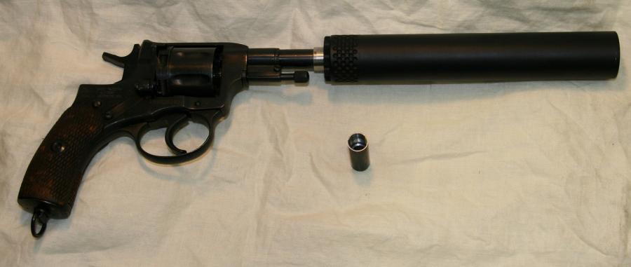 Suppressed Nagant revolver