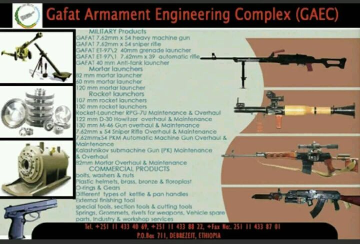 ethiopian aks gafat are coming to the us, Gafat factory brochure