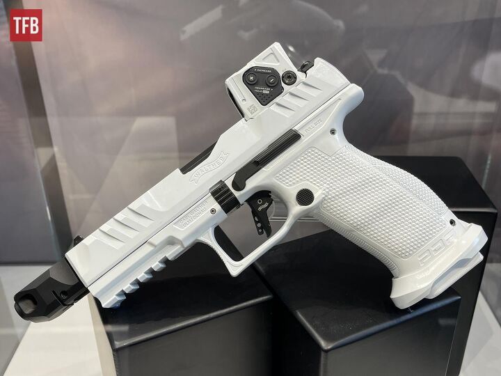 potd one of a kind walther pdp with aimpoint coa in white