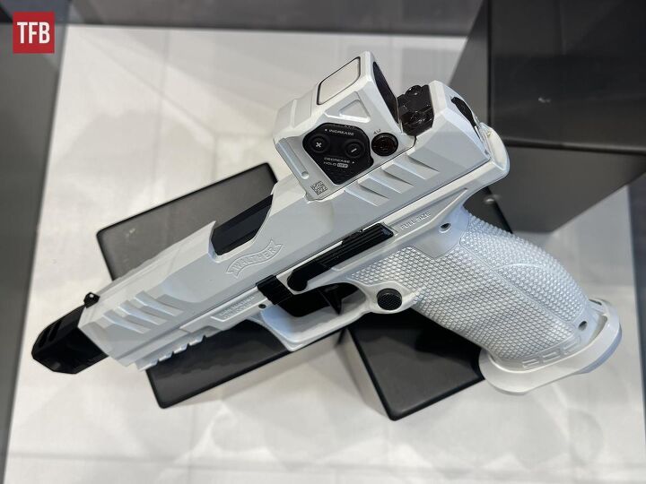 potd one of a kind walther pdp with aimpoint coa in white