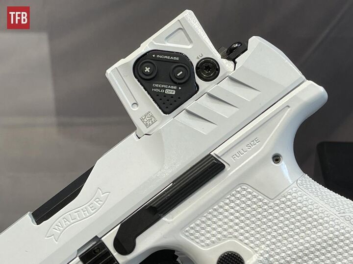 potd one of a kind walther pdp with aimpoint coa in white