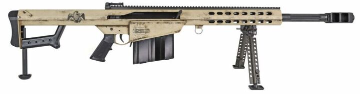  The Barrett America’s 250th Series Model 82A1 features the iconic “Join or Die” snake motif.