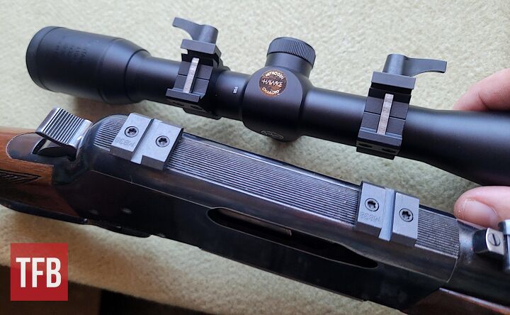 fudd friday building a blr into a better fudd rifle, Those Warne quick detach rings will lock into place with help from the throw levers but they quickly come off if you want to use the irons Zac K