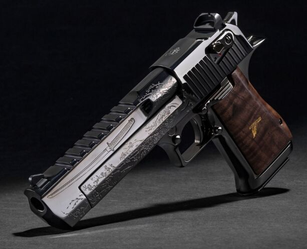 magnum research x iron monkey dueling katanas desert eagle