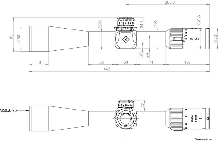 kahles k864 purpose built f class optic with extreme magnification