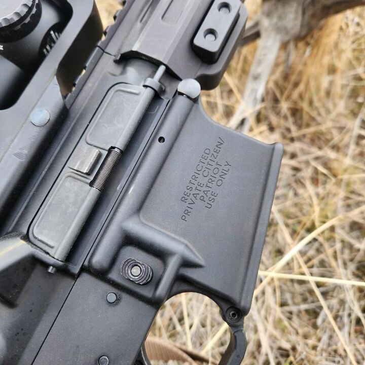 small business spotlight mountain man defense, Note the receiver markings RESTRICTED PRIVATE CITIZEN PATRIOT USE ONLY