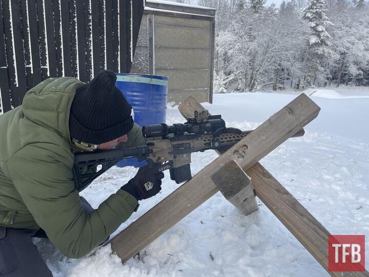 DMR competition in the winter. First time with the Schmeisser AR15 and the ASE Utra Suppressor, and the first competition in 2026, and I finished on the podium. This is a great system - not too simple, not too complicated.