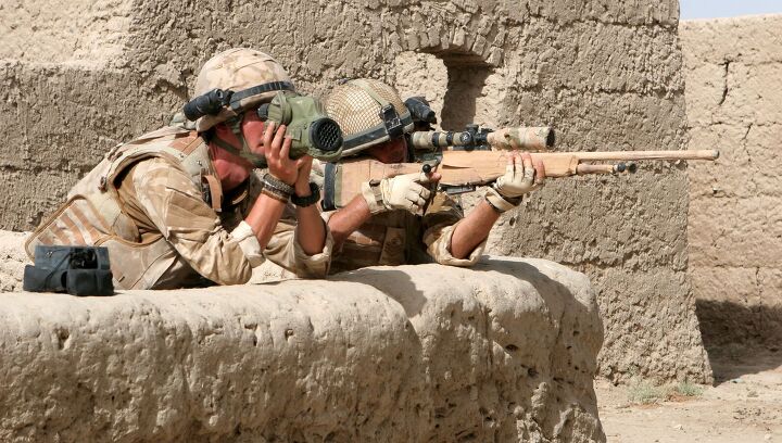 British sniper team in Afghanistan