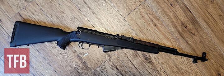 fudd friday why you want an sks for hunting and why you don t, No Bubba nooooo This rifle saw its laminate stock swapped for an ATI synthetic Monte Carlo for better length of pull Zac K