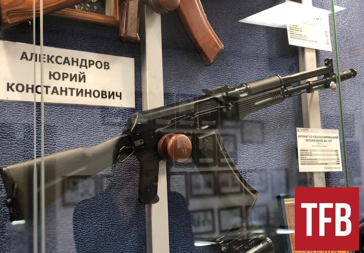 inside the ak 100 series, The 5 45 AK 107 the offshoot of the AK 100 series featured the balanced automatics recoil system By Lynndon Schooler