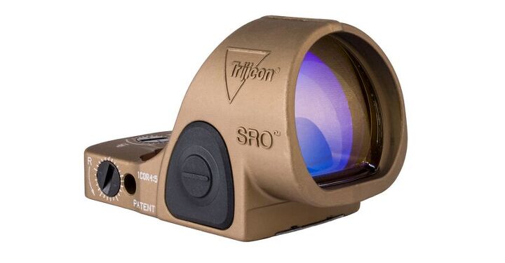trijicon sro goes green new 2 5 moa dot in two finishes
