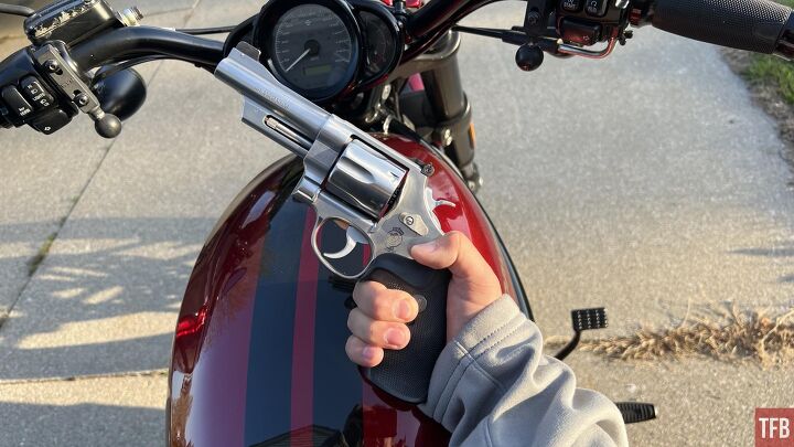 wheelgun wednesday revolvers in bike culture