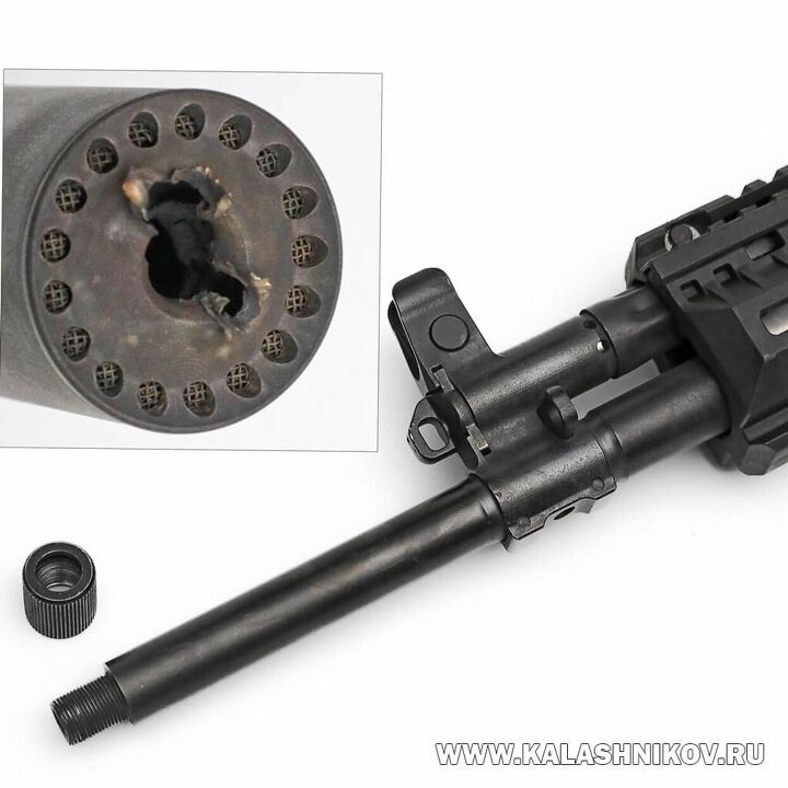 the ak 12 plus an ambitious attempt to push an ak beyond its limits, AK 12 Plus with direct thread suppressor mounting heavy profile barrel and new gas block Photo Credit Kalashnikov ru