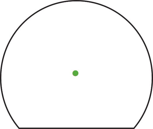 trijicon sro goes green new 2 5 moa dot in two finishes