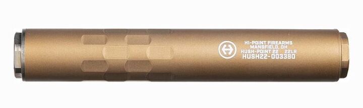 hi point s hush point 22 suppressor now in burnt bronze
