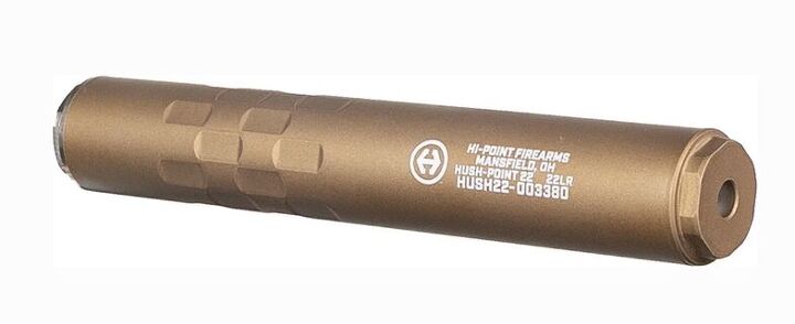 hi point s hush point 22 suppressor now in burnt bronze