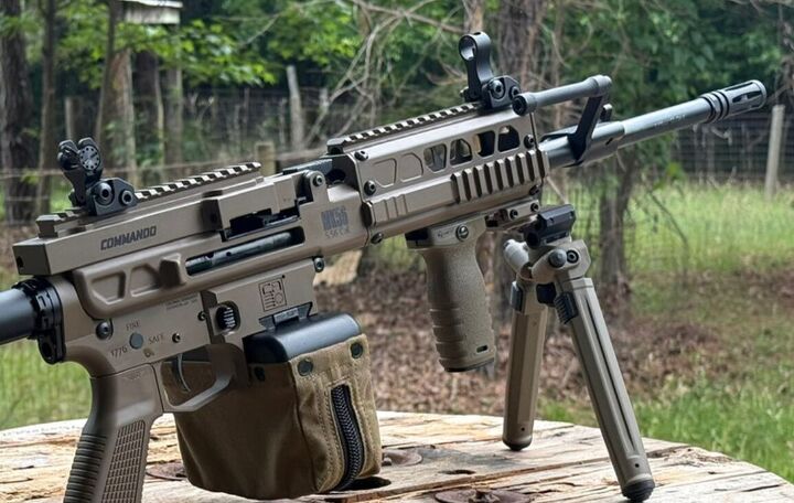 potd colonial armament commando mk 56 belt fed in a rifle package