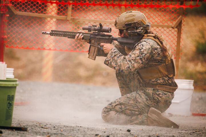 potd the usmc shooting team in interservice rifle competition