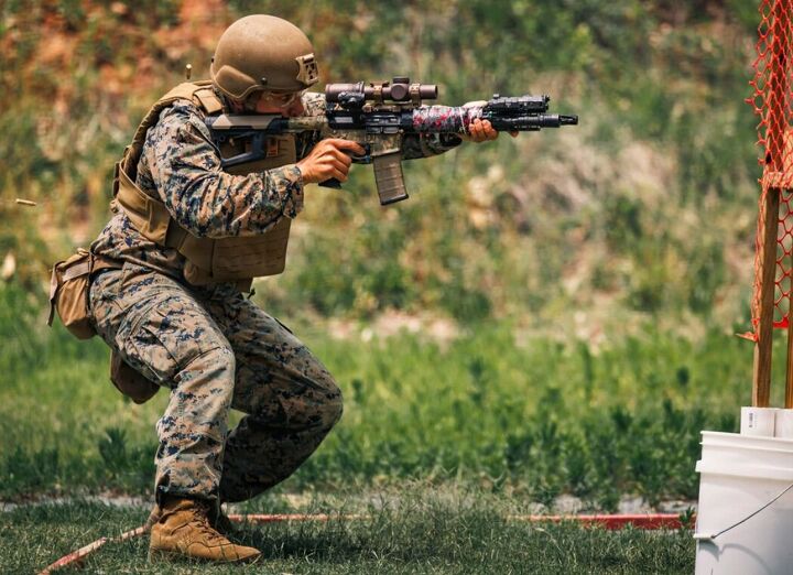 potd the usmc shooting team in interservice rifle competition