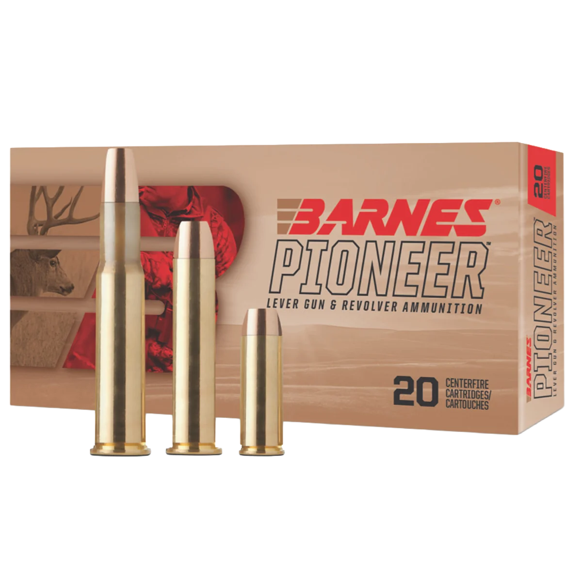 Barnes Pioneer .44 Magnum Ammo 300gr Original JHP 20 Rounds