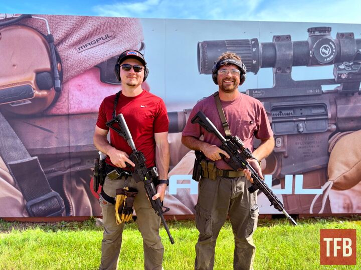 brownells annual action hero experience, Isaiah left and Dain right two friends enjoying their first match