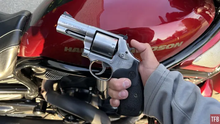 concealed carry corner concealing on a motorcycle