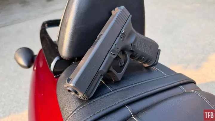 concealed carry corner concealing on a motorcycle