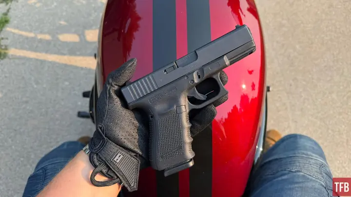 concealed carry corner concealing on a motorcycle