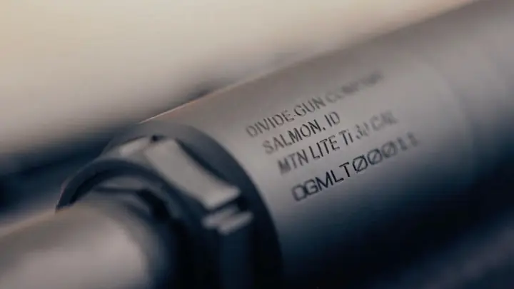 divide guns mtn lite ti suppressor for backcountry rifles