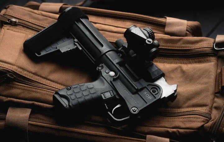 folding to 10 inches keltec shrinks the sub2000 platform again