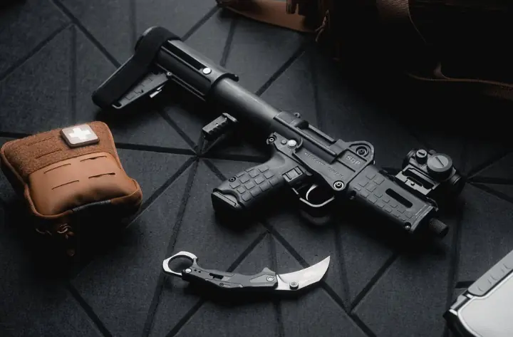 folding to 10 inches keltec shrinks the sub2000 platform again