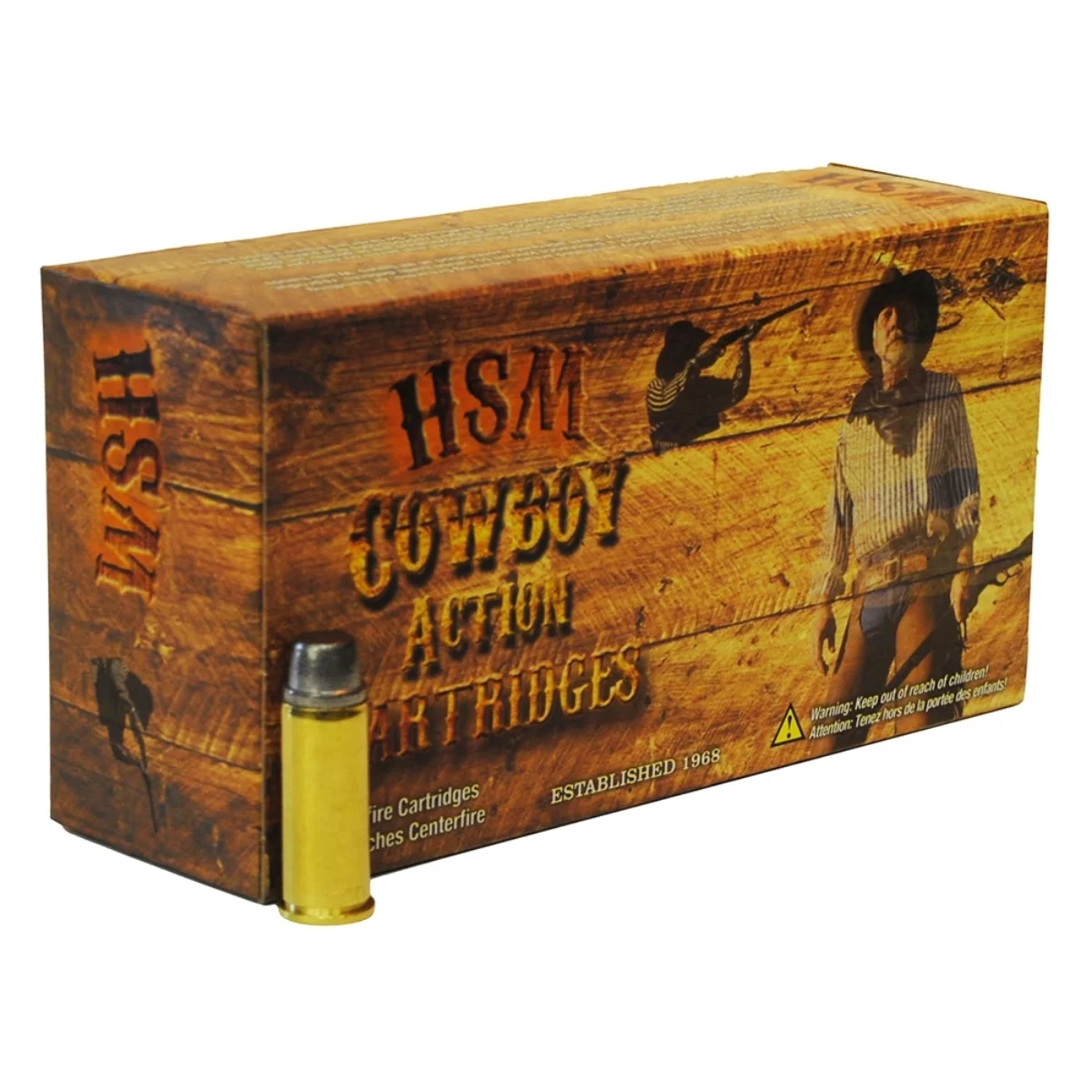 HSM Cowboy Action .44 Rem Mag Ammo 200gr RNFP 50 Rounds