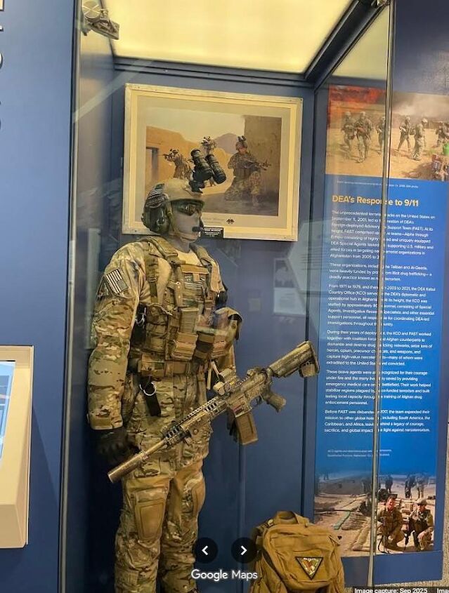 silencer saturday 440 a special integral upper from the dea archives, Google Maps image from the DEA Museum showing a Surefire SOCOM silencer