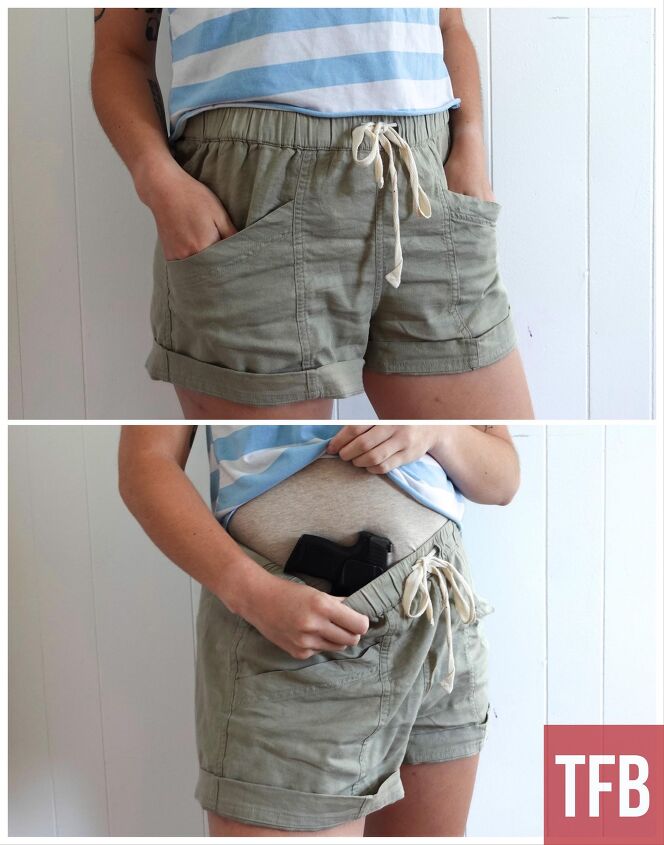 Shorts and cropped t-shirt