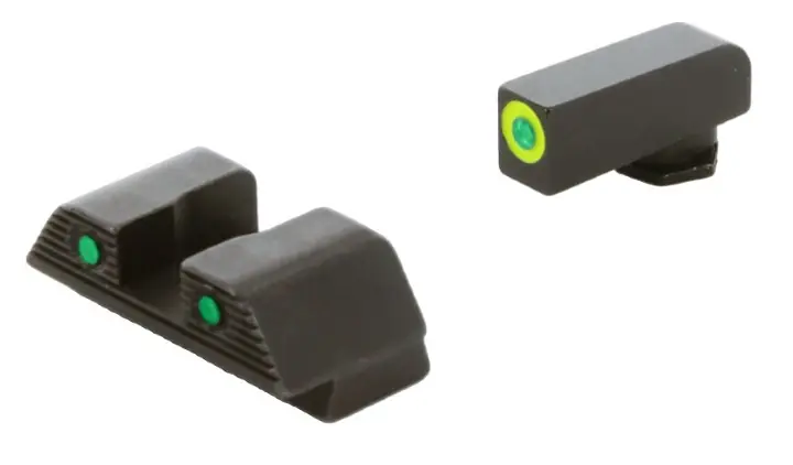 ameriglo launches tritium night sight lineup for s w bodyguard 2 0, The Trooper Sight Set for Smith Wesson BODYGUARD 2 0 SWBG 822 Green Tritium LumiGreen Outline FRONT Green Tritium Black Outline REAR