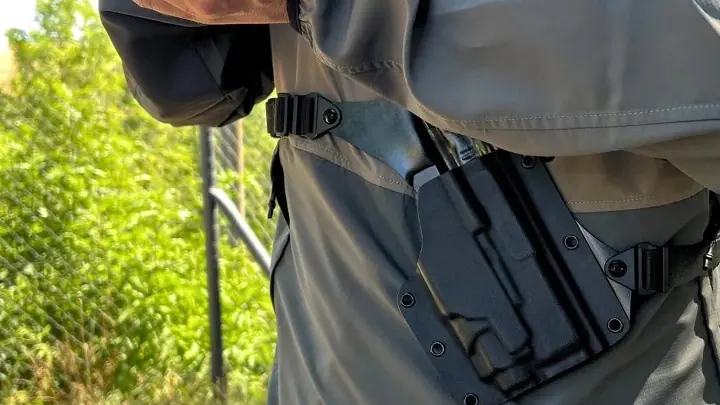 falco adds weapon light options to kydex chest holster lineup