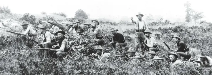 fudd friday forget 6 5 creedmoor these are real hipster cartridges, The Krag J rgensen at use in Cuba during the U S invasion of 1898 USMC