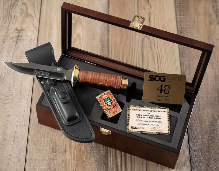 limited to 500 sog 40th anniversary fat guard bowie